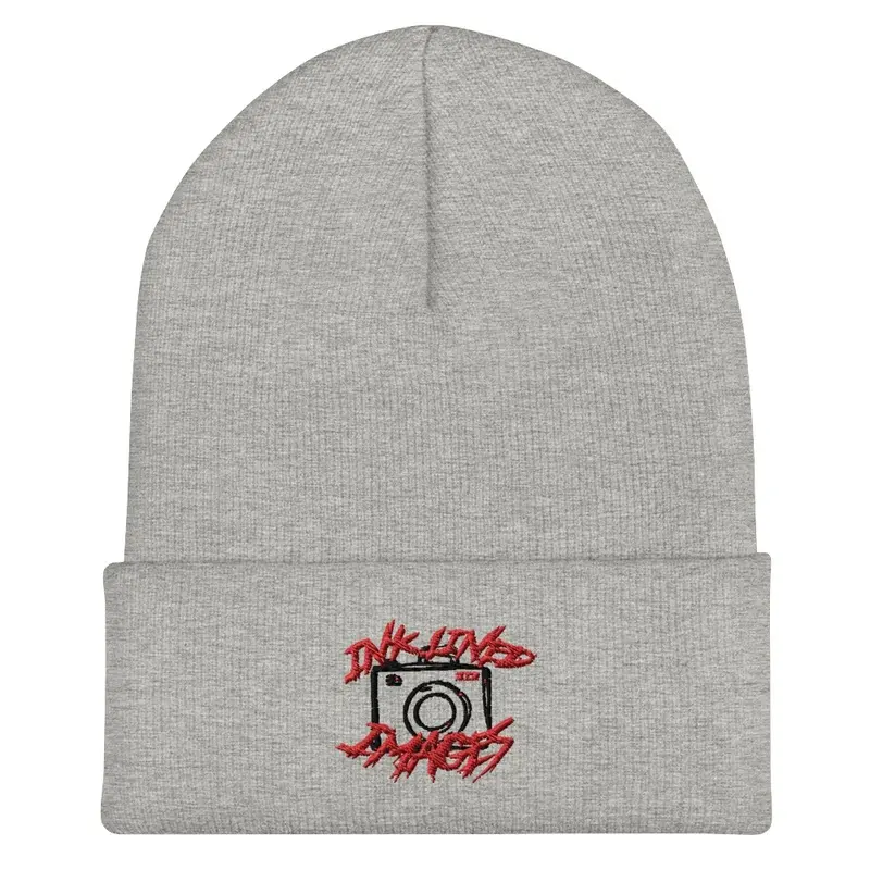 Classic Ink Beanie (White/Gray)